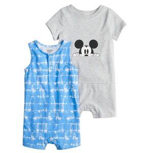 Disney's Mickey Mouse Baby Boy Graphic & Printed Rompers by Jumping Beans